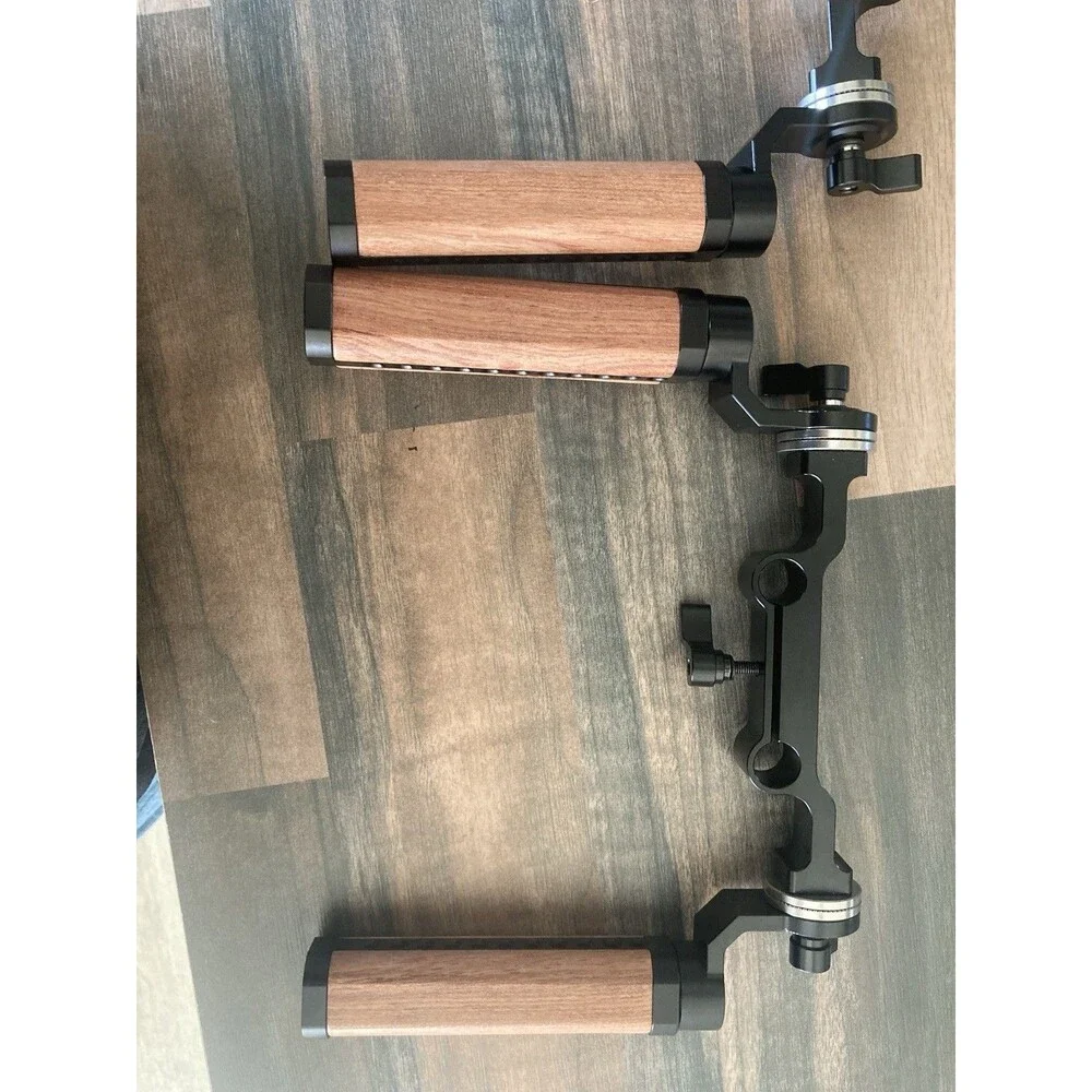 (2) CAMVATE Handgrip Set  and 15mm Rod Clamp For Shoulder Rig Camera Stabilizer